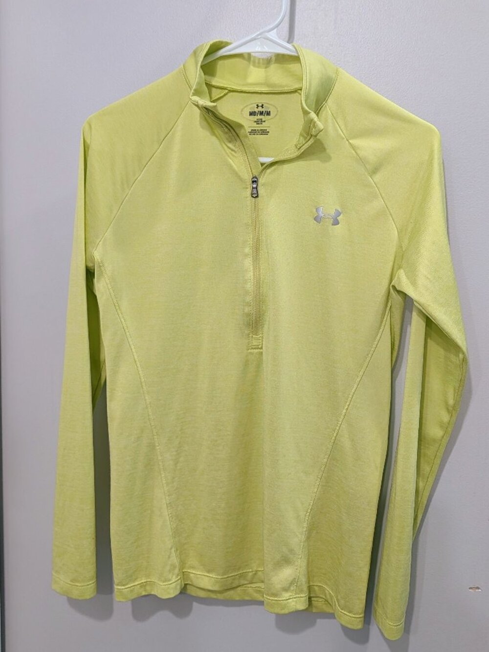 Under Armour Lime Green Quarter Zip | Size M